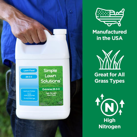 Simple Lawn Solutions slow-release nitrogen benefits ensure ongoing feeding between applications.