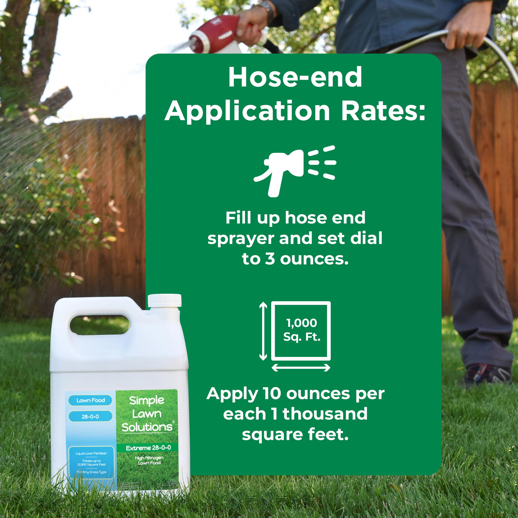 Simple Lawn Solutions spring and summer greenery focus shows lush turf improvement potential.
