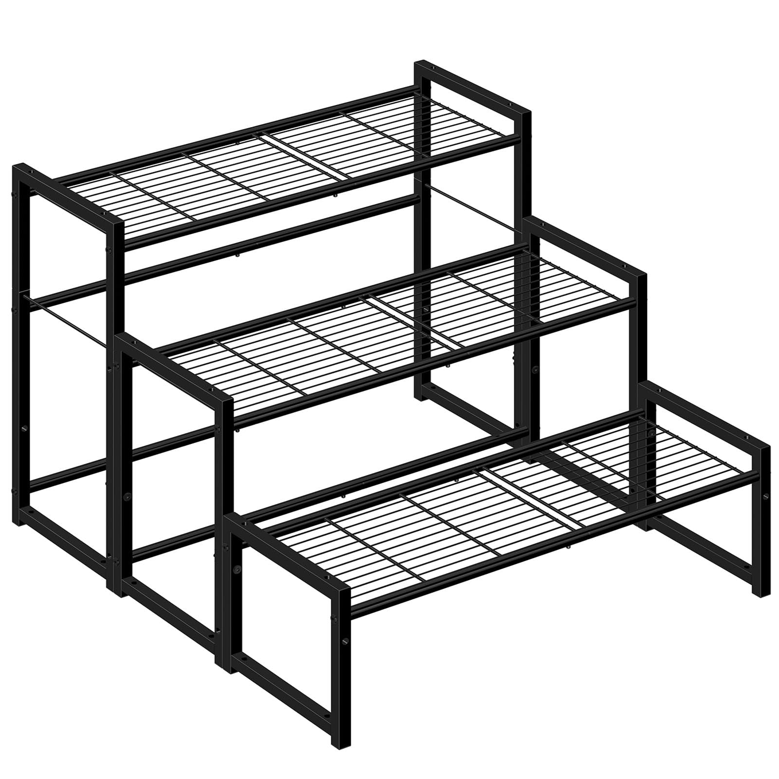 Simple Trending 3-tier plant stand outdoors with waterproof finish for a durable garden display.
