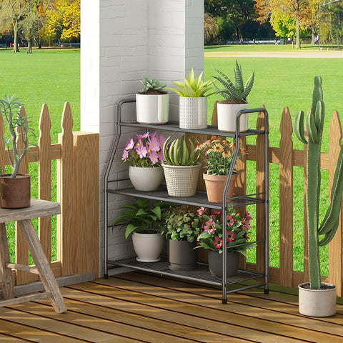 Simple Trending large-capacity stand holding multiple plants on each tier