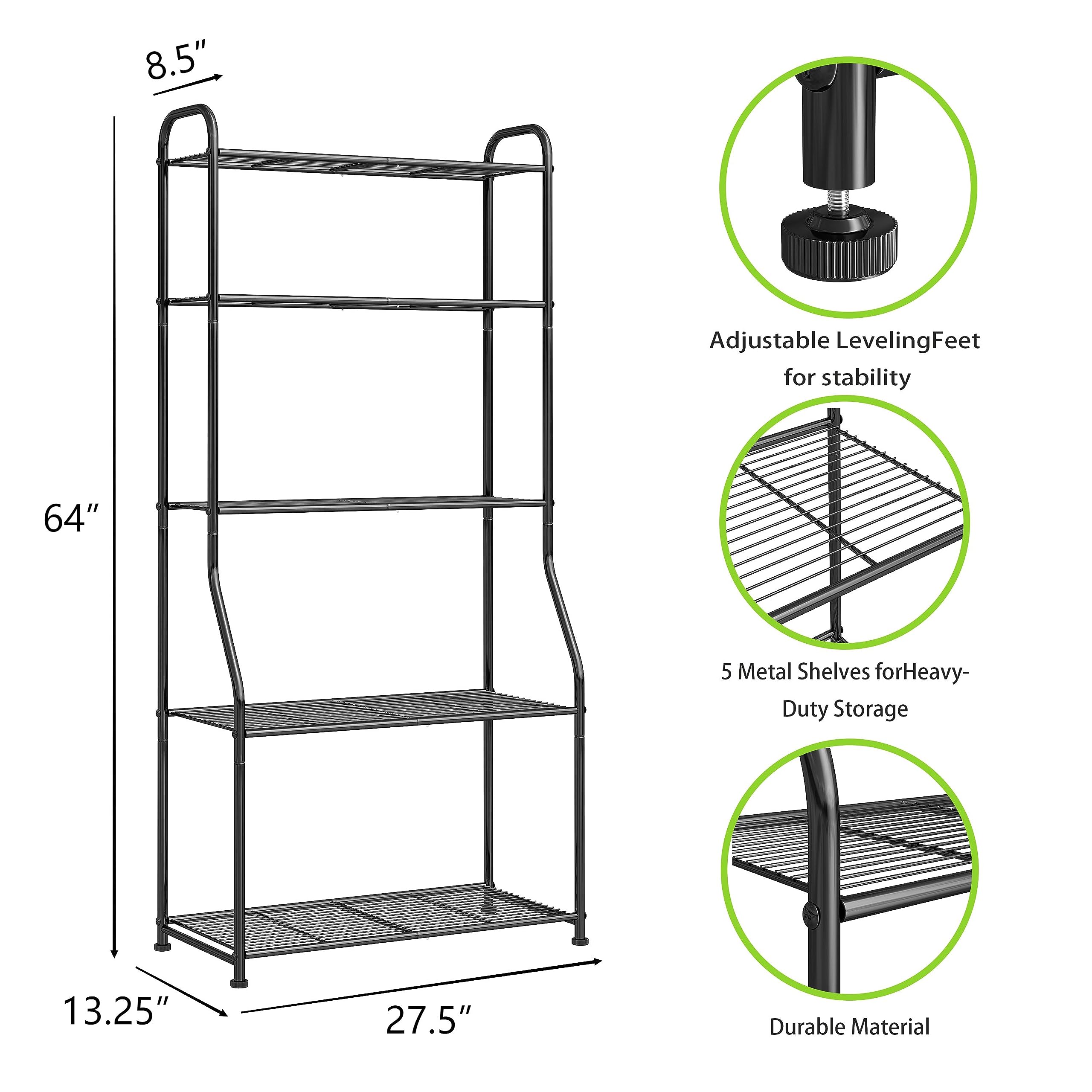 Simple Trending 5-tier plant stand, easy assembly for quick setup.
