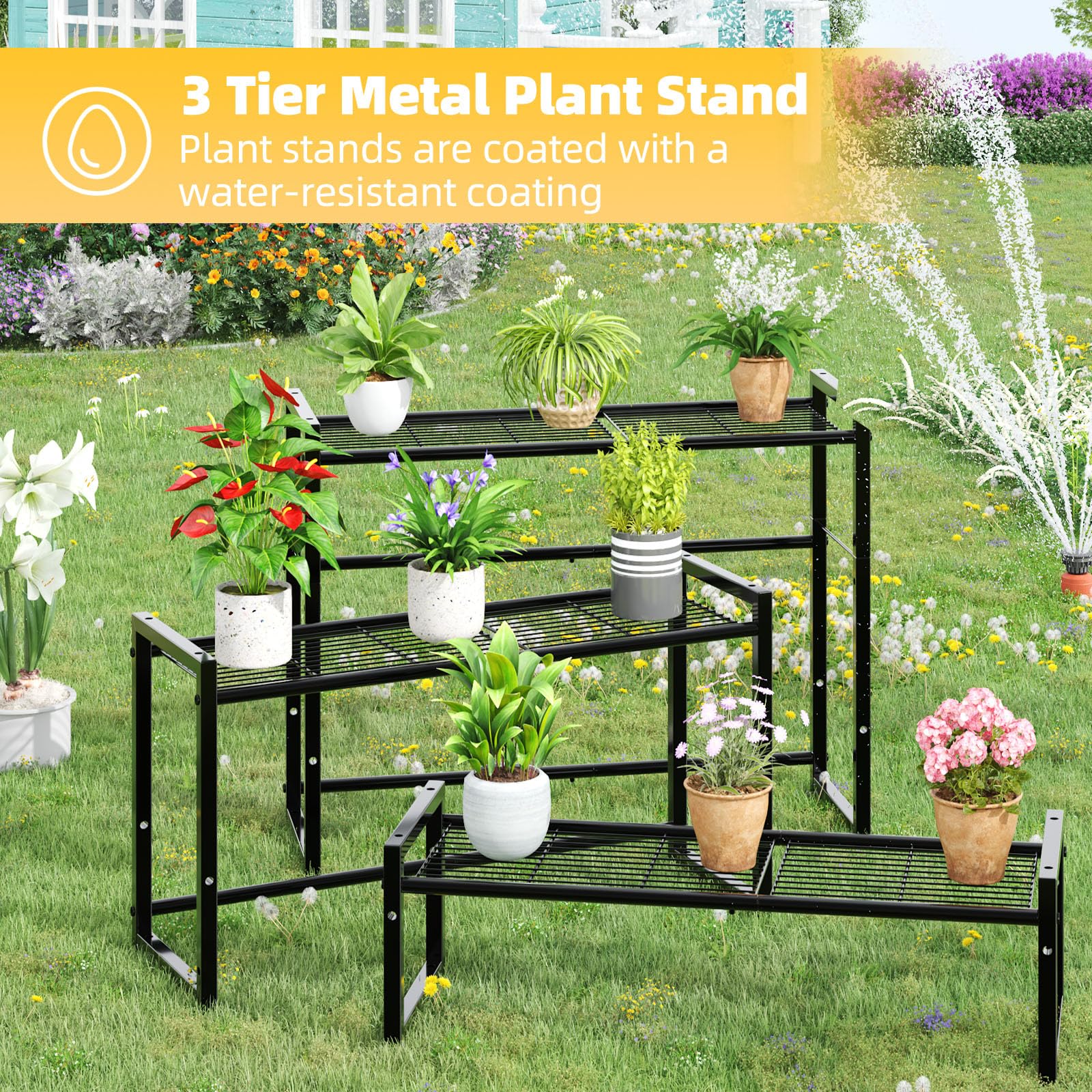 Simple Trending plant stand with easy-assembly instructions for quick setup.