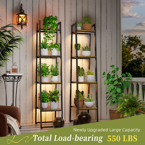 Close-up of thick metal tubing on Simple Trending plant stand demonstrates durability
