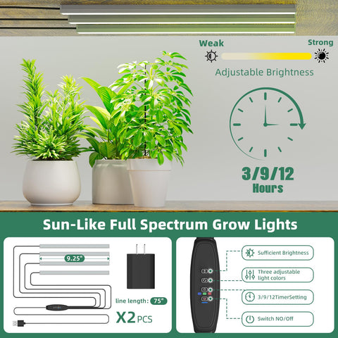 Different plants atop the stand showcase its space-saving versatility