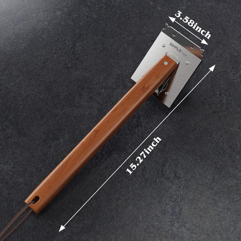SIMPLETASTE cowhide rope hanging loop enables easy storage