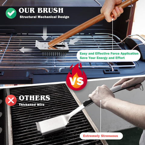 SIMPLETASTE high-temperature resistant brush head withstands grill heat