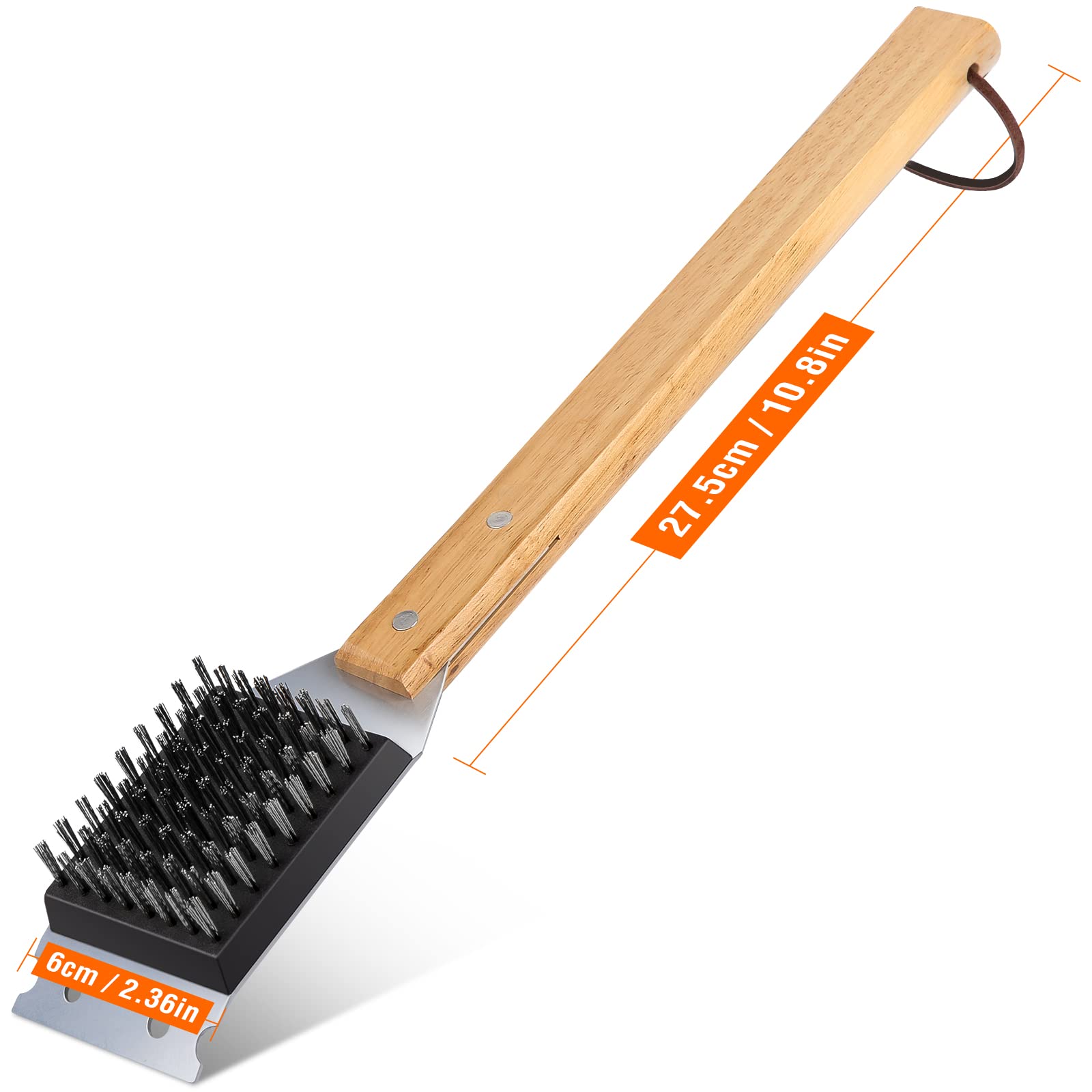 Simpletaste replaceable head grill brush extends tool life and saves money