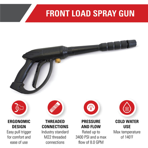 SIMPSON 80147 ergonomic trigger spray gun for comfortable extended cleaning sessions.