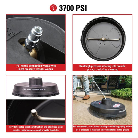 SIMPSON 80165 powder-coated steel shroud reduces overspray and protects surroundings
