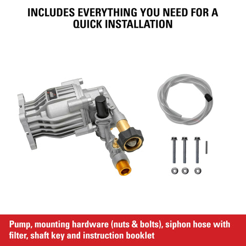 SIMPSON 90028 pump inlet/outlet connections with M22 and garden hose fittings