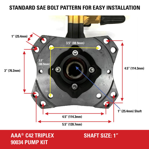 SIMPSON AAA90034 pump-kit siphon tube included ensures stable water intake.