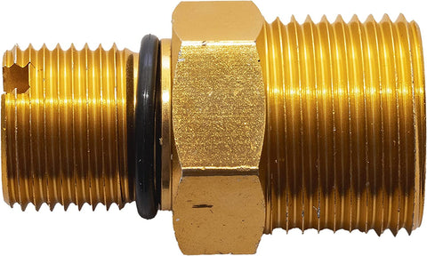 Simpson Cleaning outlet connector in gold for a secure pump-to-hose connection