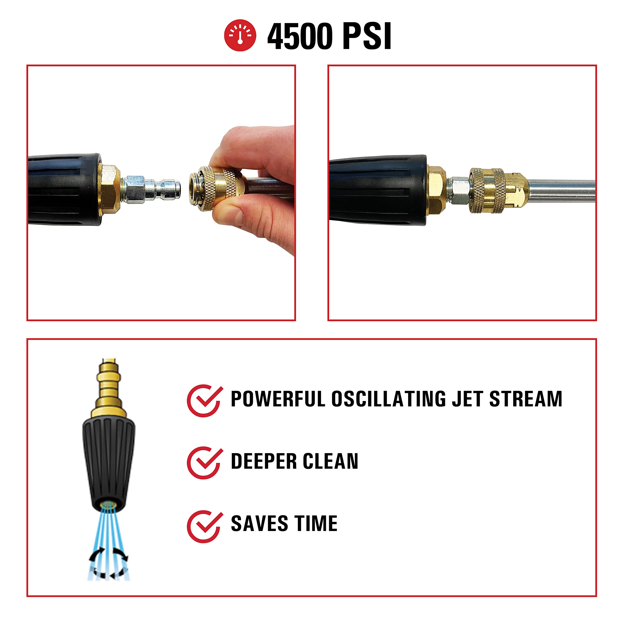 SIMPSON 80144 works with hot and cold water for versatile washing