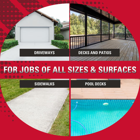 SIMPSON universal-165-surface-cleaner 1/4-inch quick-connect fits most wands for easy setup.