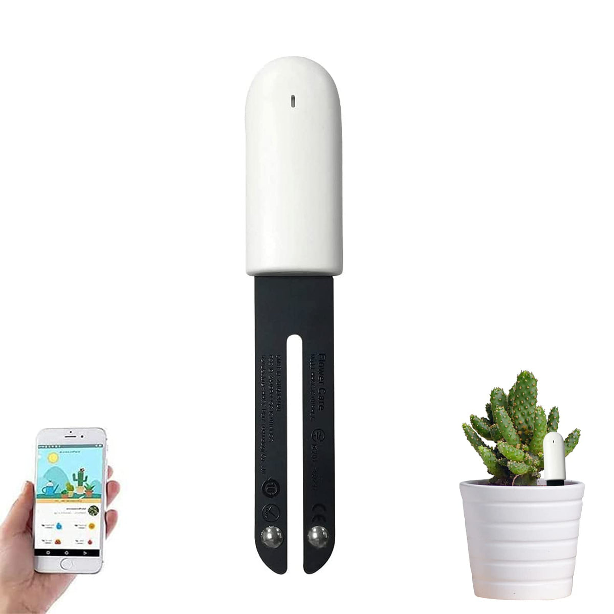 Sinbeda 4-in-1 soil moisture meter front view for quick plant health insights.