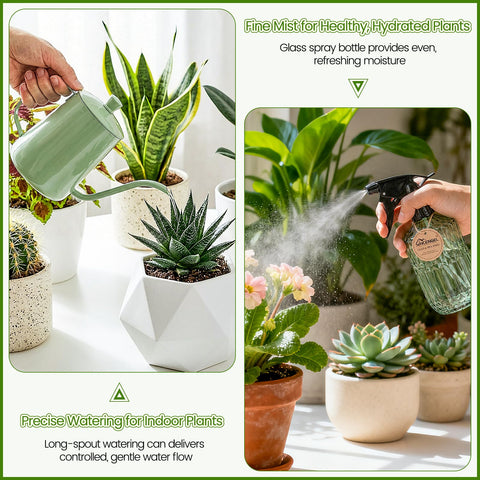 Sincengel mister bottle adjustable nozzle creates dew-like mist for delicate care.