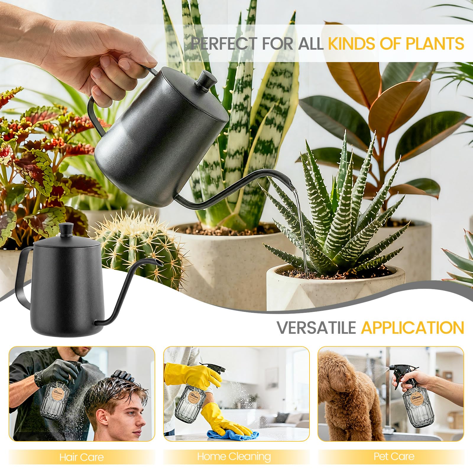 Sincengel durable metal watering can for longevity
