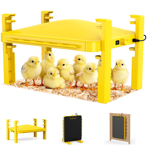 Sindarhor Brooder Plate for Chicks top view shows even radiant warmth