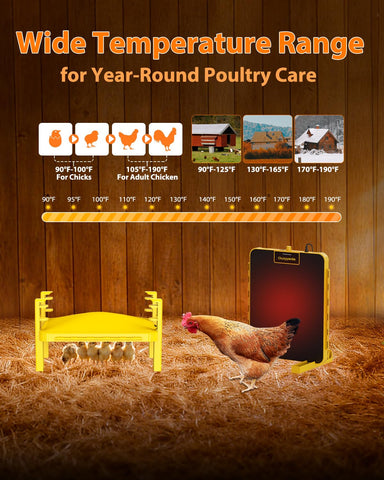Sindarhor Brooder Plate height and angle adjustment for growing chicks