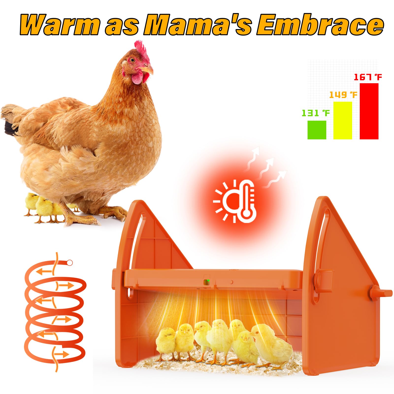 Sindarhor heating brooder plate full assembly shows compact, safe warmth for chicks.