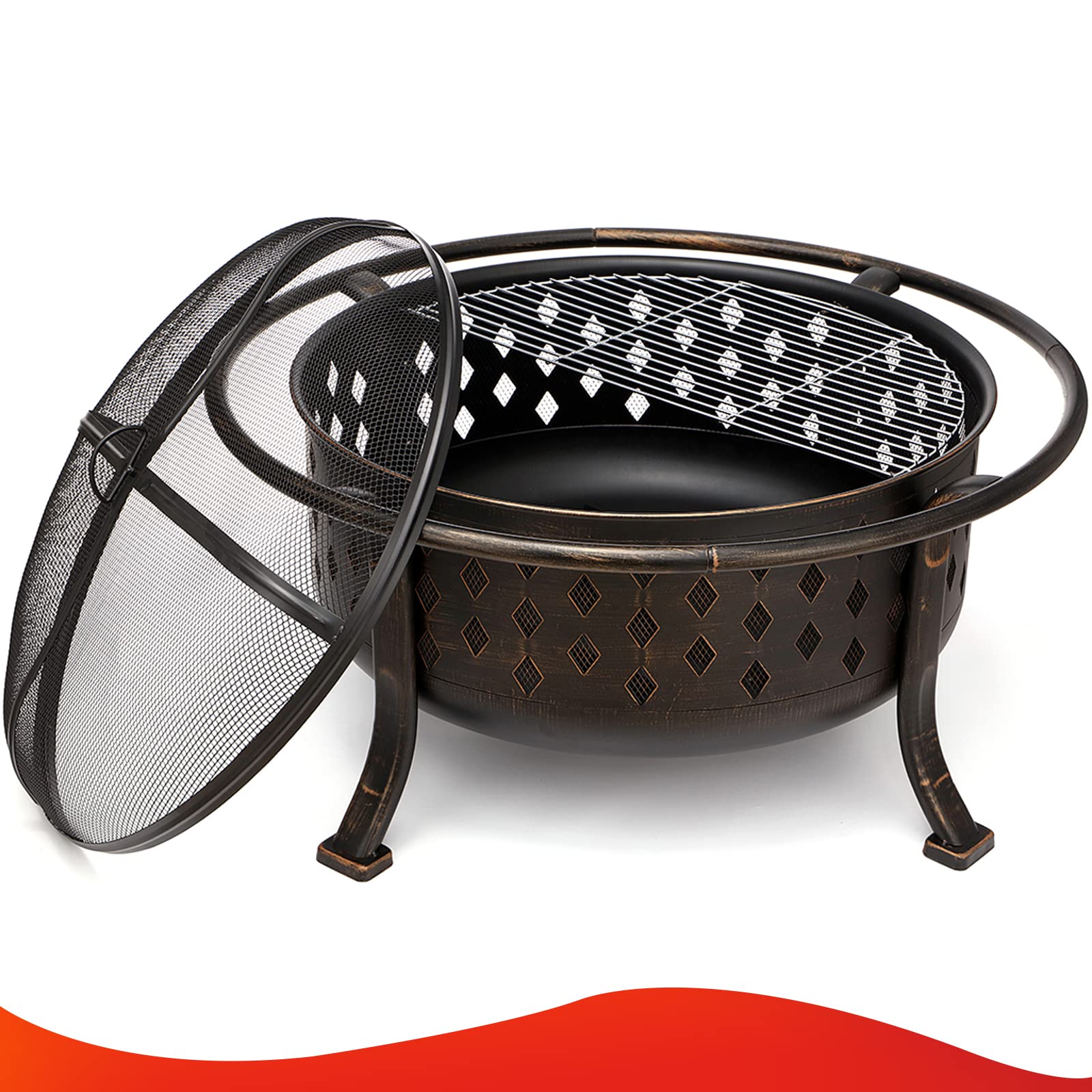 SINGLYFIRE 100-diamond vent design enhances airflow and visual appeal.