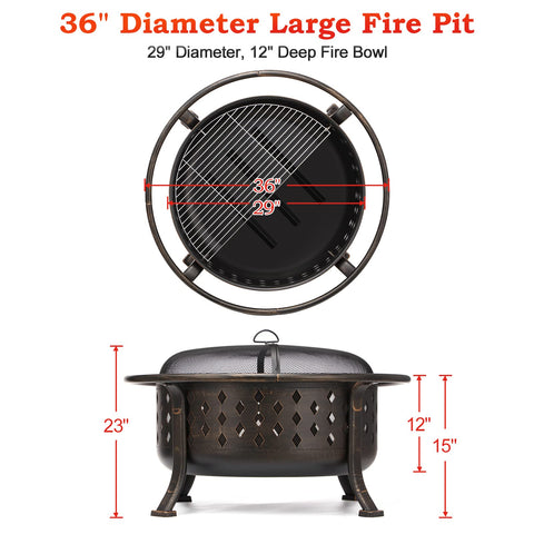 SINGLYFIRE circular airflow vents promote bigger flames and longer burn.