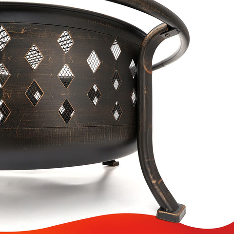 SINGLYFIRE heavy-duty steel frame ensures durability in any patio setting.