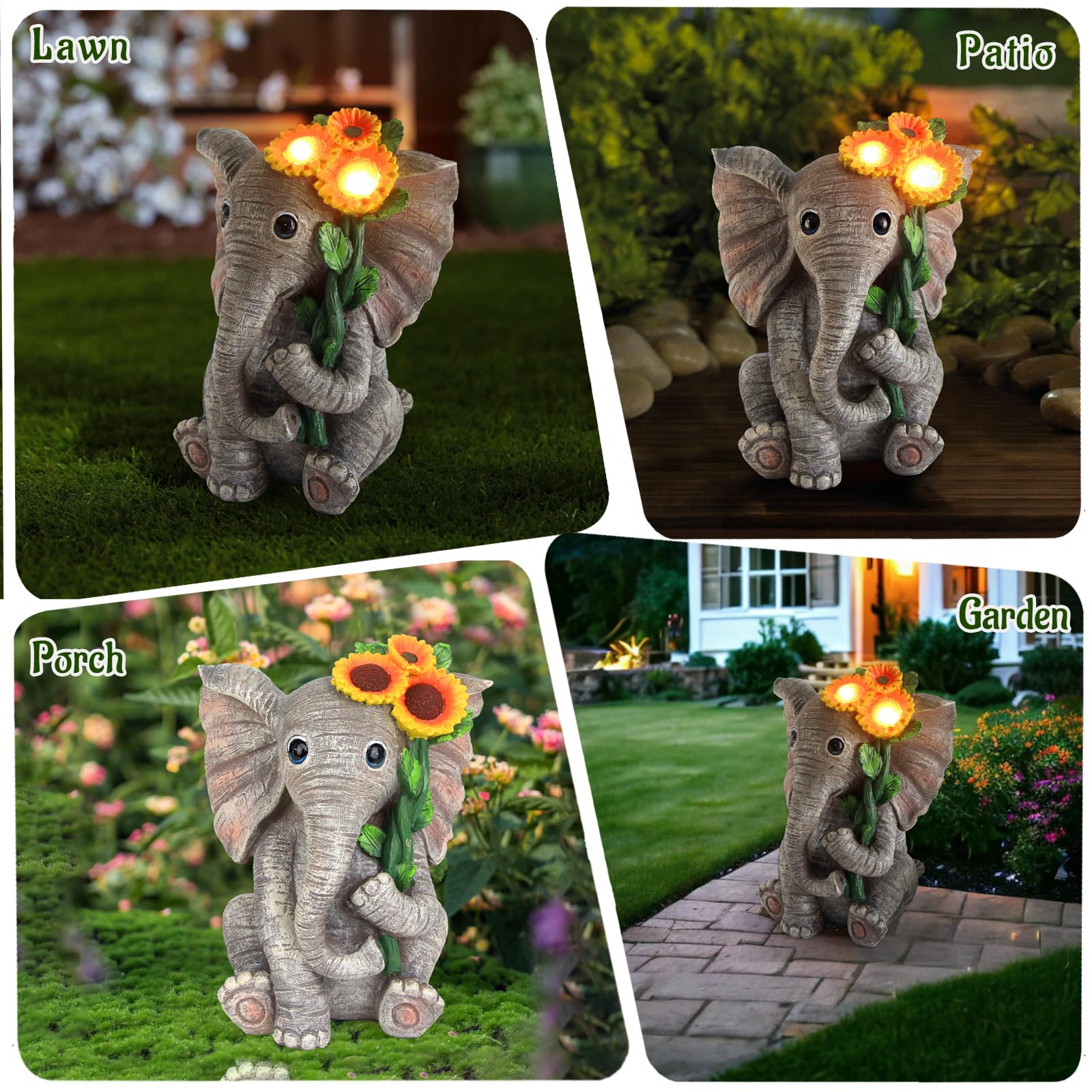 Sinhra statue crafted from durable weather-proof resin.