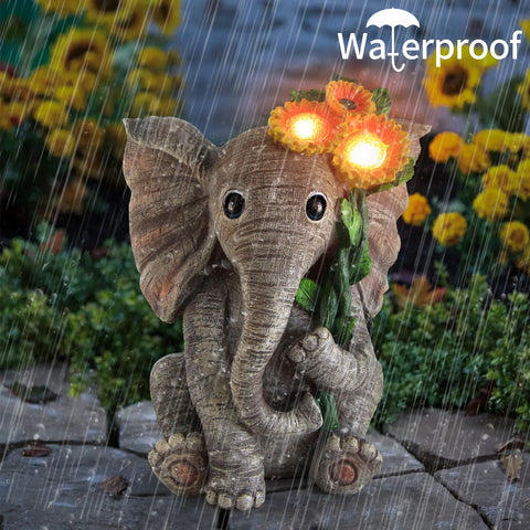Sinhra elephant sculpture makes a thoughtful garden gift.