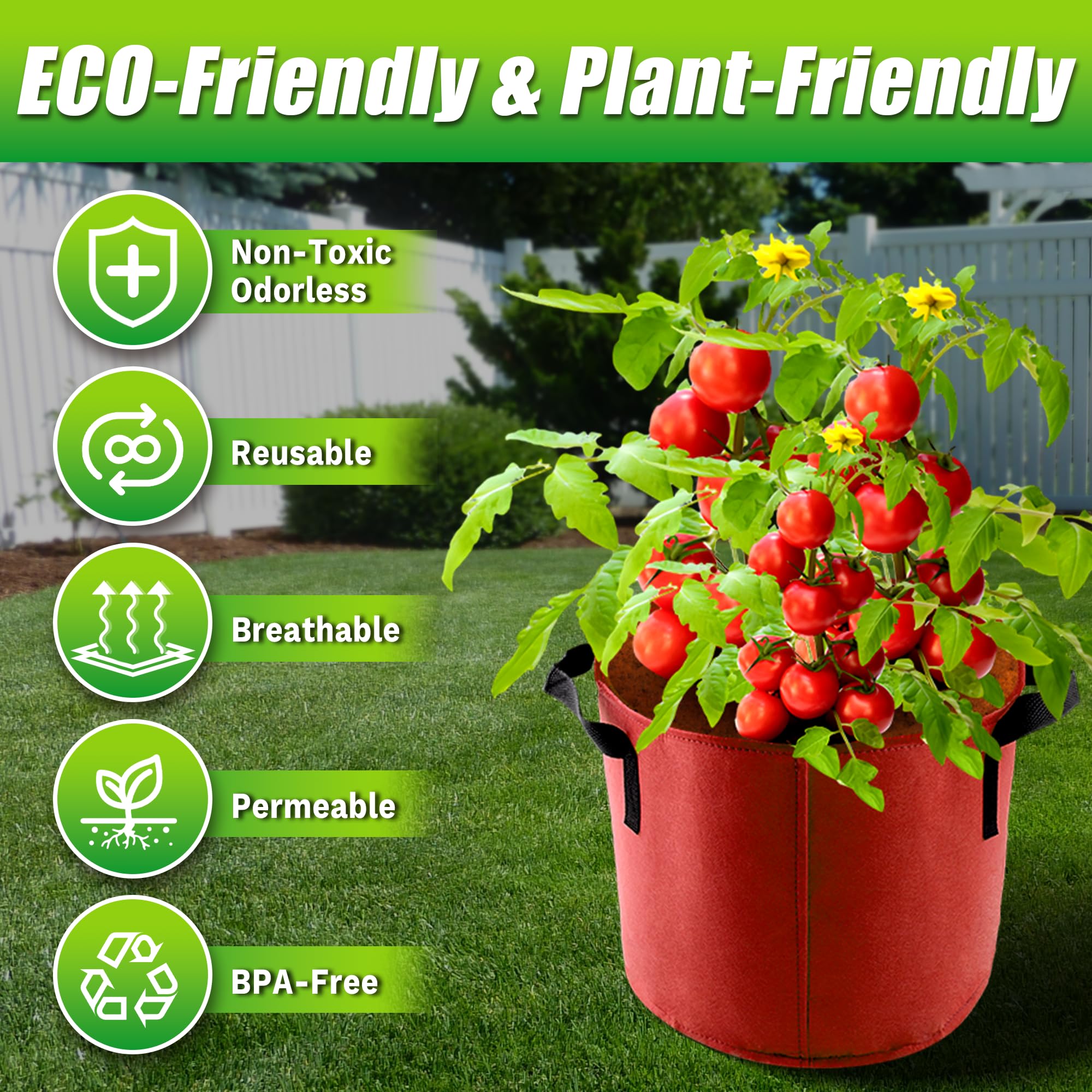 Sinimaka breathable design promotes healthier root growth through improved aeration.