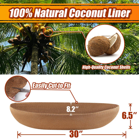 Close-up of Sinimaka coconut fiber liner showing breathable texture.