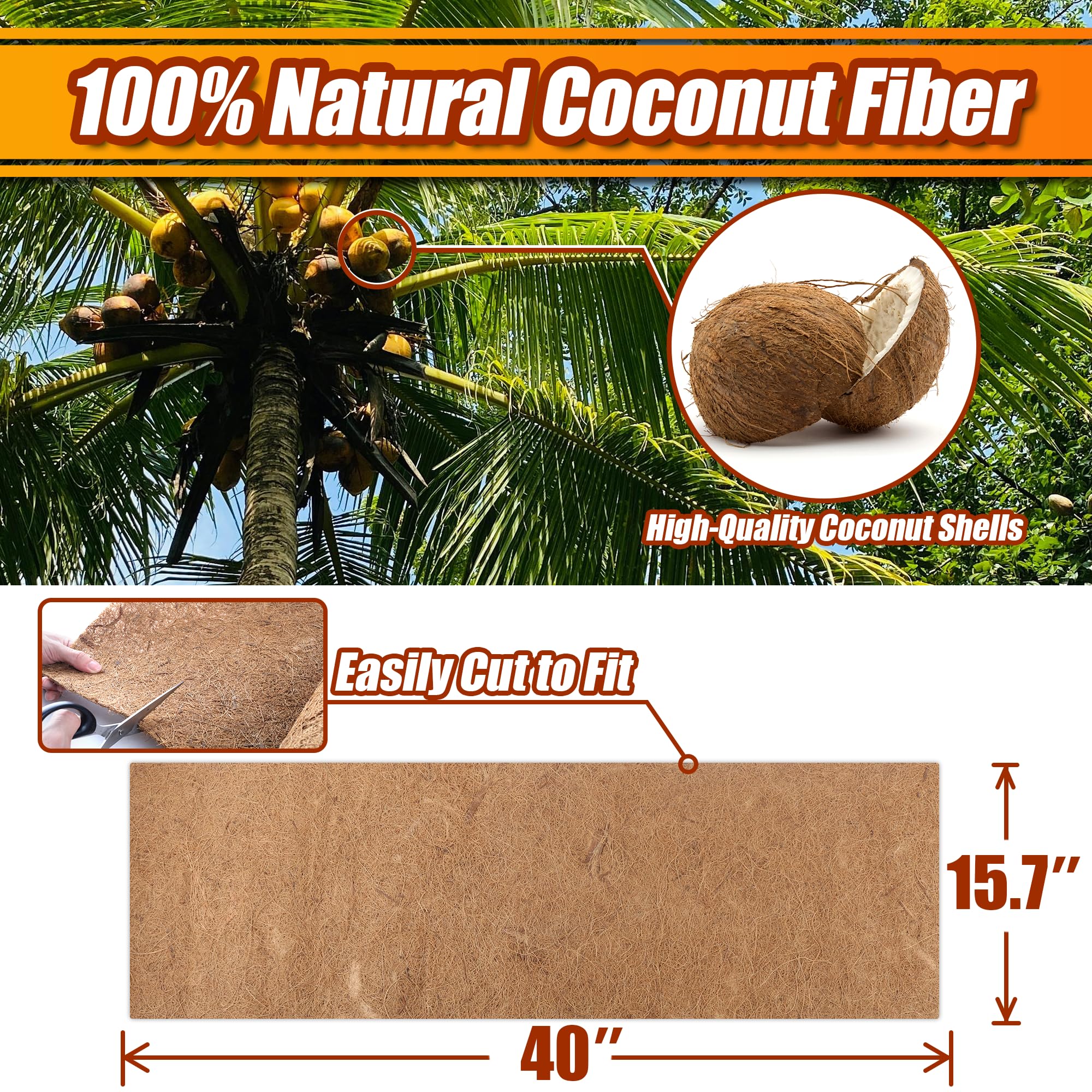 Sinimaka coir sheet is easy to cut for custom planter shapes and DIY projects.