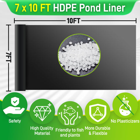 Sinimaka pond liner koi habitat, waterproof and leak-proof for stable water.