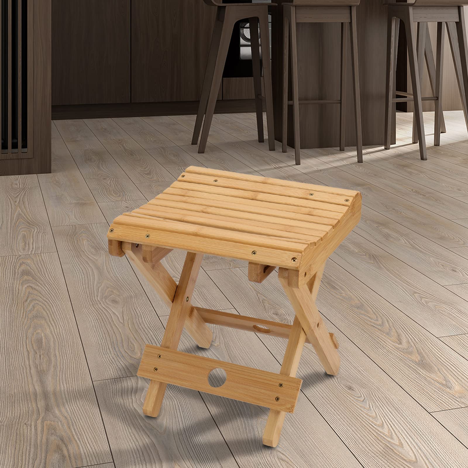SINJEUN smooth-sanded bamboo seat prevents splinters for a gentle touch.