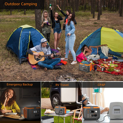 SinKeu 110V outlets configuration close-up showing versatile power for camping