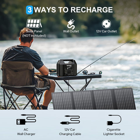 Compact and lightweight SinKeu 122.8Wh portable power station design