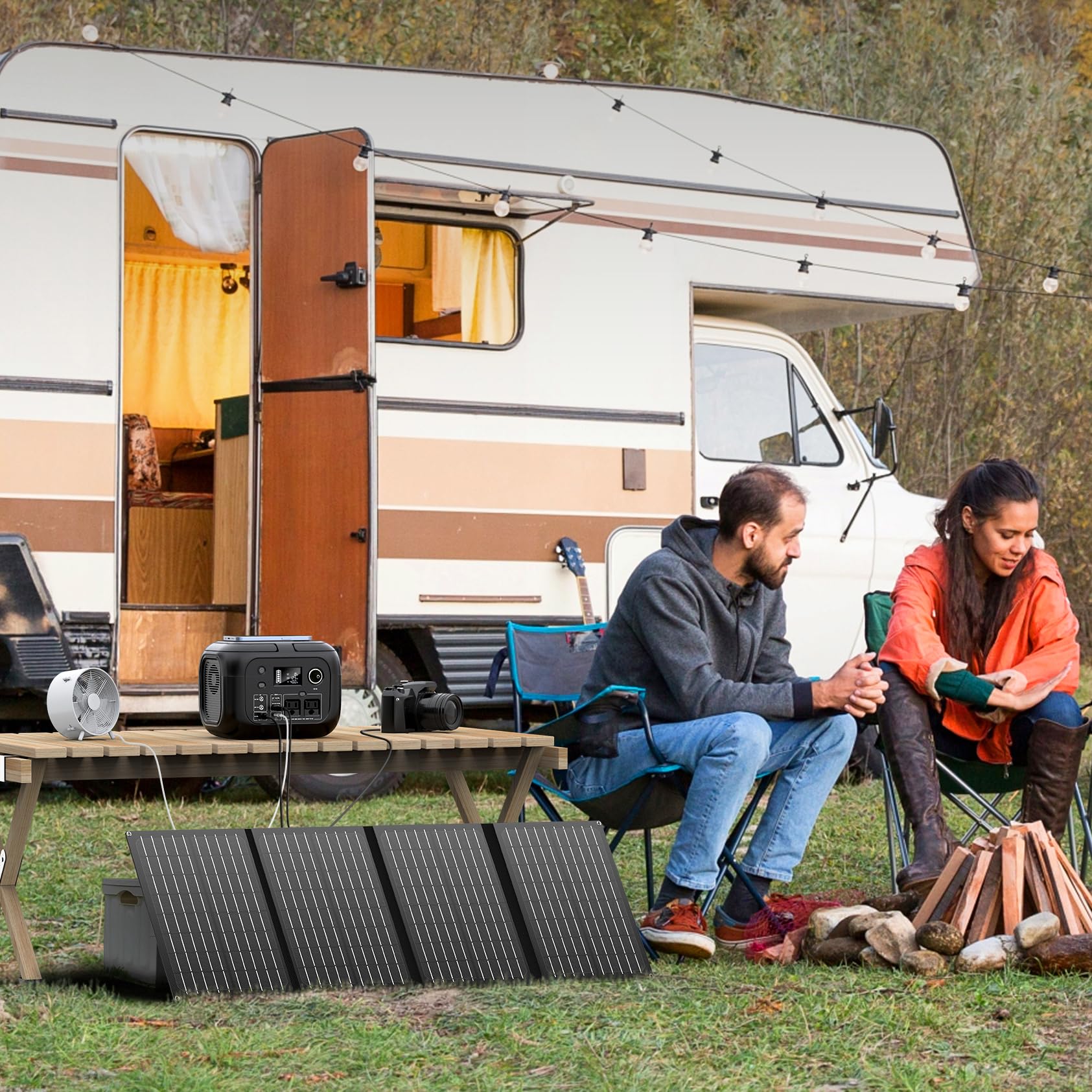 SinKeu home backup scenario showing portable power in use.
