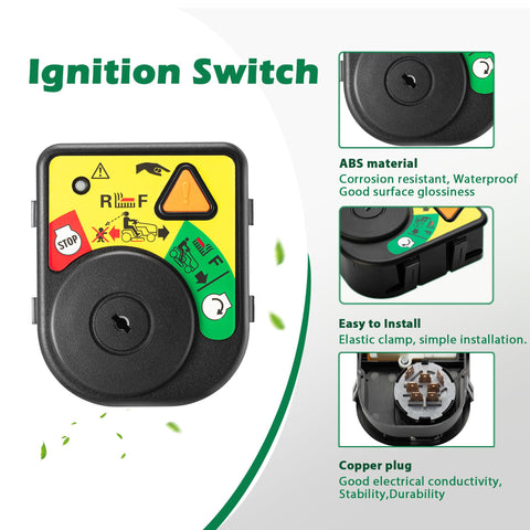 Back view of SINTIKI ignition switch showing durable ABS housing