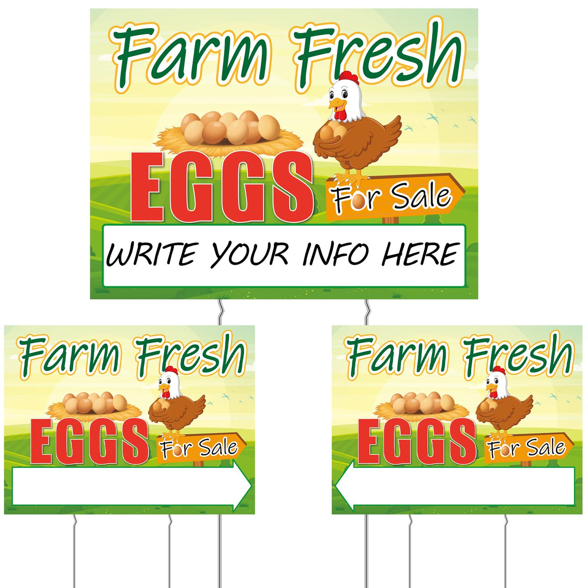 Sintuff eggs-for-sale-sign front view showcases rustic charm that attracts customers.