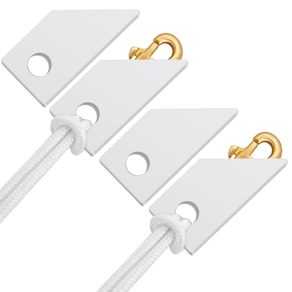 Sintuff flagpole snap cover in white reduces noise for quieter flag displays.