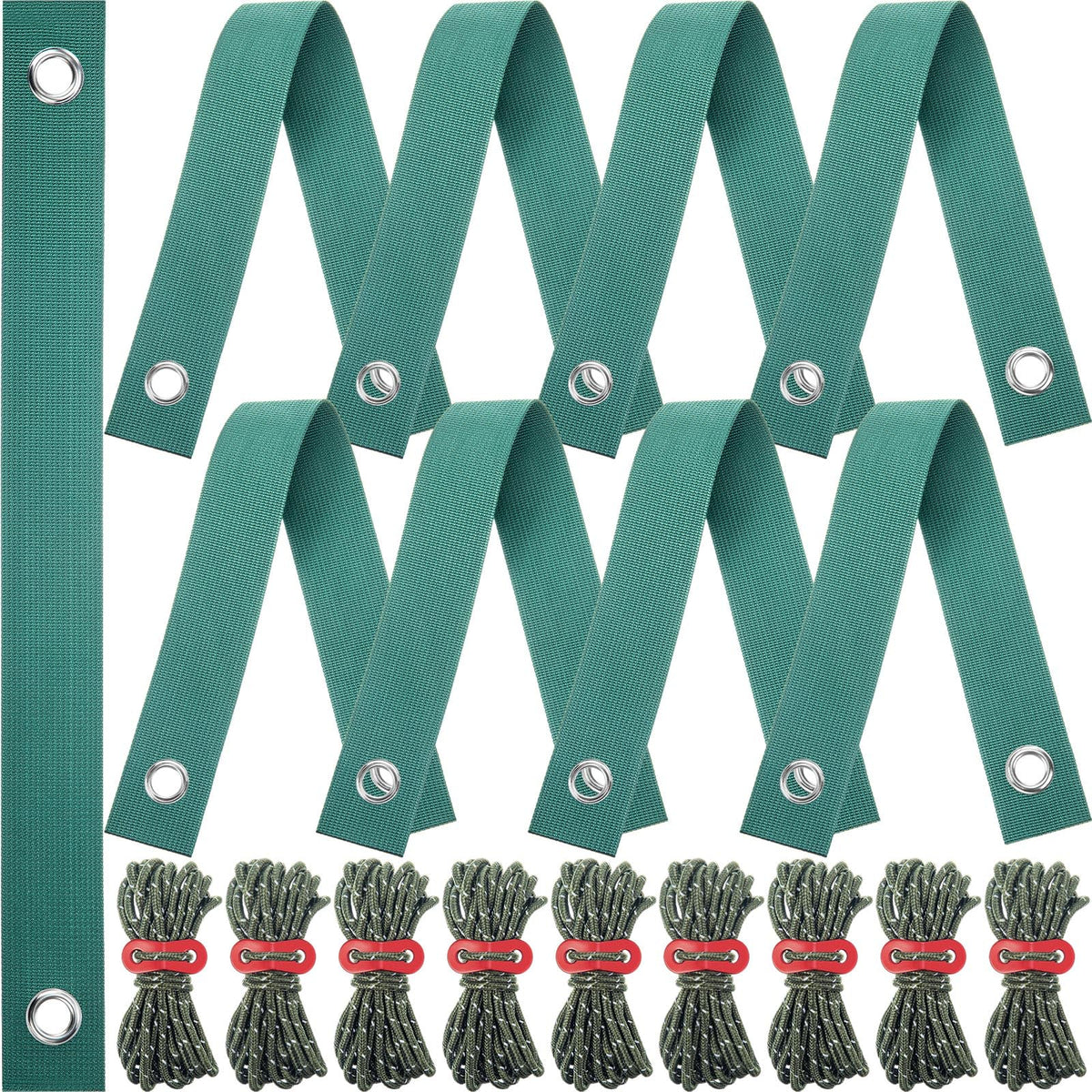 Sintuff tree stake kit with nine 40 cm straps stabilizes growing trees