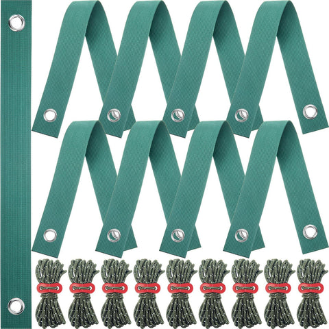 Sintuff tree stake kit with nine 40 cm straps stabilizes growing trees