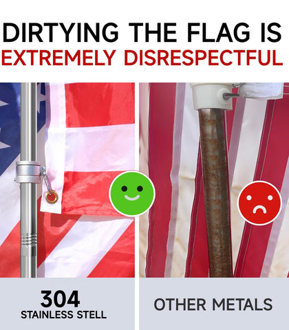 Sinyoeer adjustable-length tubes enable quick porch flag pole height customization.