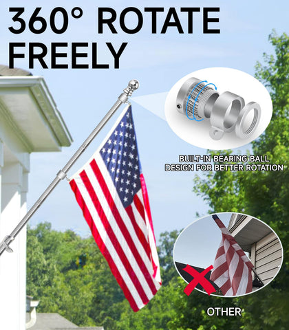 Sinyoeer heavy-duty flag pole ideal for outdoor events and long-term use.