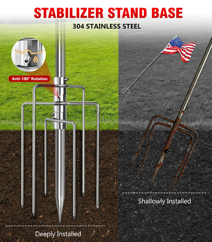 Sinyoeer seven-prongs base enhances stability in windy conditions