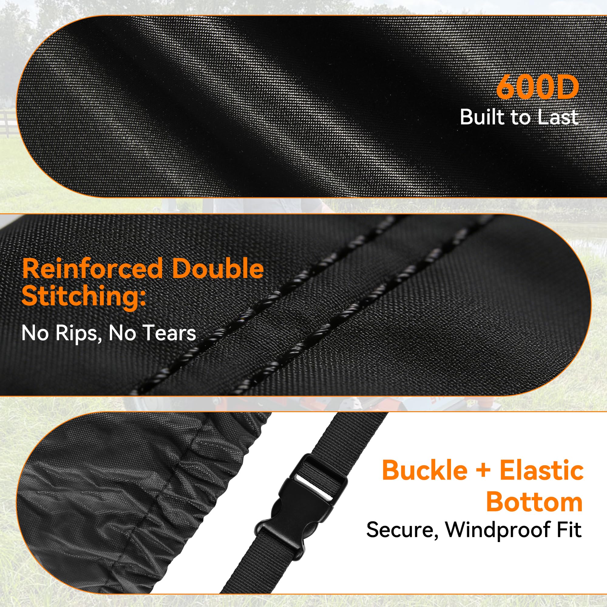 SIOKIUU 60 inch deck compatibility fits zero-turn and riding tractors