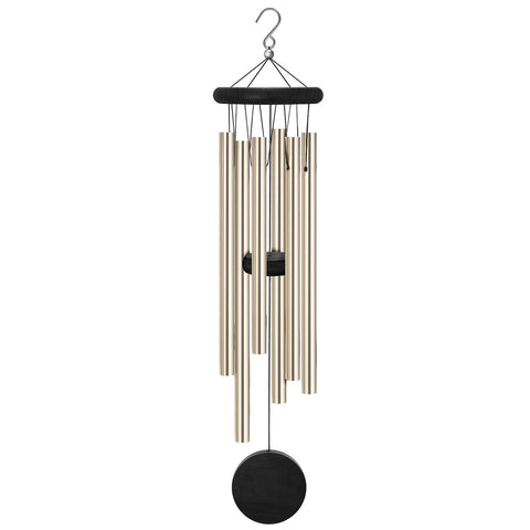 SIONMYTF memorial wind chimes with six tubes and hook offer crisp outdoor tones.