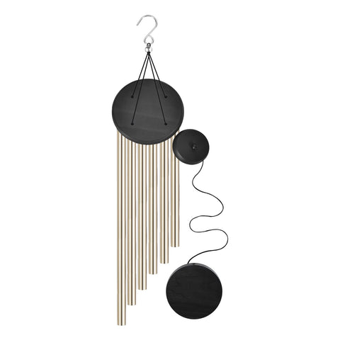 SIONMYTF memorial wind chimes close-up of six metal tubes highlights tuned resonance.