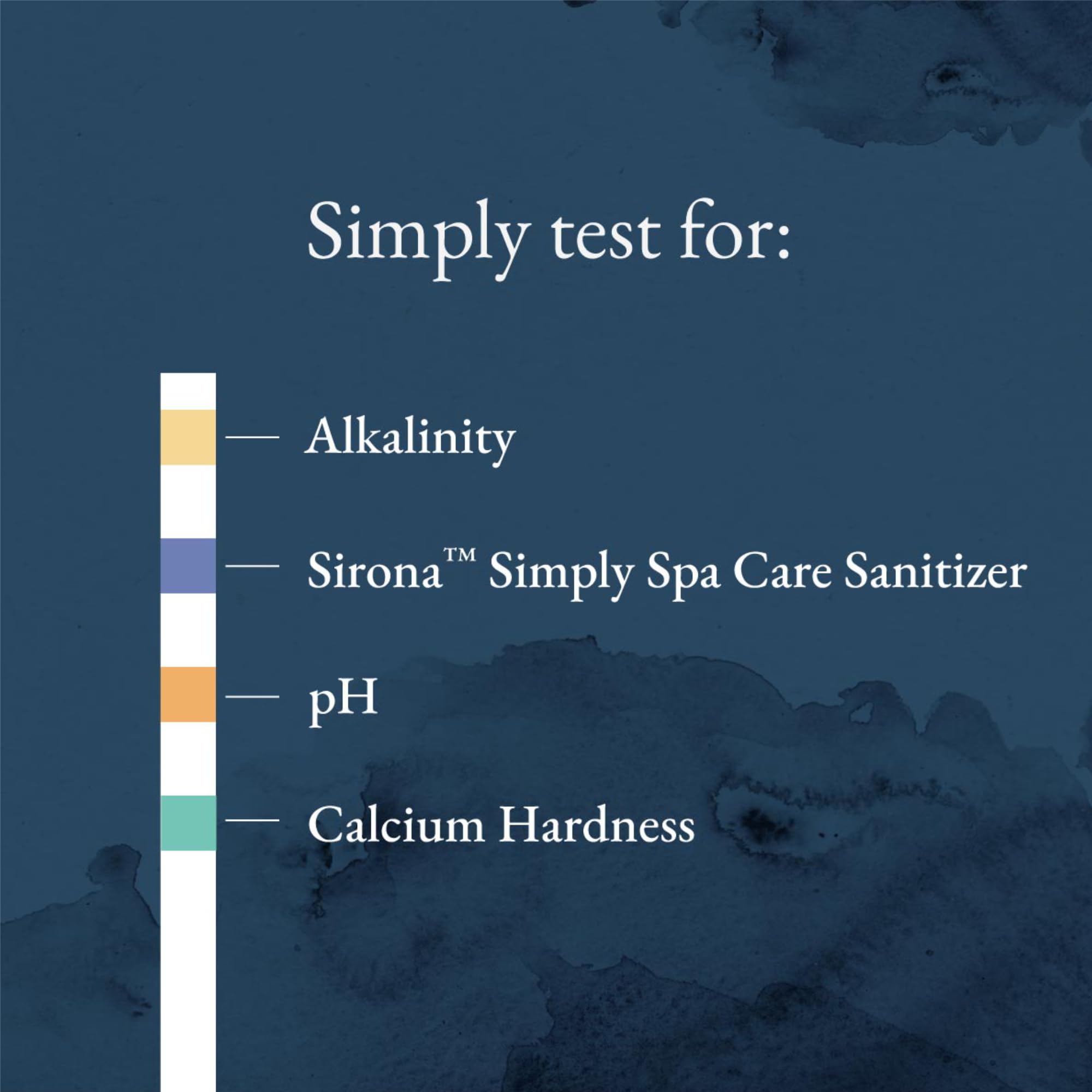 Sirona Biguanide test strips in action with color chart guidance