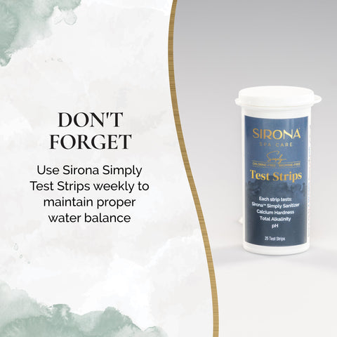 32 oz bottle packaging of Sirona Simply Oxidizer for home spa care